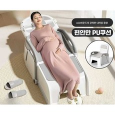 안나커머스 노인목욕의자 임산부 장애인 누워서 샤워, 1개, 풀PU 소프트쿠션 바비핑크