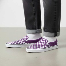반스 VANS 클래식 슬립온 - 컬러 띠어리 체커보드 퍼플 매직 / VN000BVZ1N81 92K735 71Y291