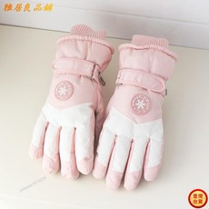 手套手套 女冬季戶外情侶觸屏玩手機加厚毛絨保暖抗寒防水防滑騎車an, 灰色愛心女-不可觸屏,均碼