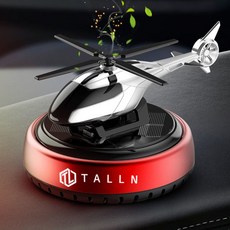 톨른 차량용 무소음 태양열 헬리콥터 방향제, 1개, 블랙체리 레드