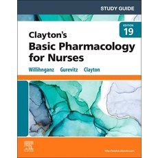 (영문도서) Study Guide for Clayton's Basic Pharmacology for Nurses Paperback, Mosby, English, 9780323812597