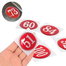 1P 원형 51~100 레드 번호판 피시방 식당 사물함, 제품선택, 74