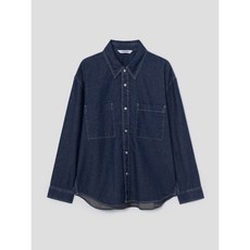 에잇세컨즈 8SECONDS 경량 긴소매 데님 셔츠 네이비 215464AP9R 140620