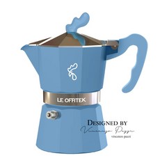 樂菲特 經典摩卡壺 曜夜藍 3人份, 1個
