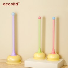 Acooltd 감성 파스텔 뚫어뻥 화장실 인테리어 소품 예쁜 변기 압축기 뚫기, 다바오 흡입력 강화 가루