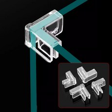 어항 코너(모서리) 보호대 수조두께 5-6mm용 4개들이-날카로운 어항모서리 보호