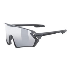Uvex 유벡스 유니섹스 스포츠스타일 231 스포츠글라스 테 무광블랙그레이 렌즈 실버미러, 그레이블랙, 1개