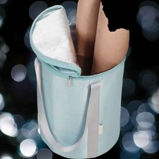 휴대용 손잡이 민트 5중보온 접이식 원형족욕기 접이식족욕기 족욕통 습식족욕기 족욕족탕기