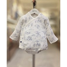 [아가방] 강남점*귀여운 여름 신생아 배내수트/ 통기성좋은 거즈면 /안심 무형광 면100%