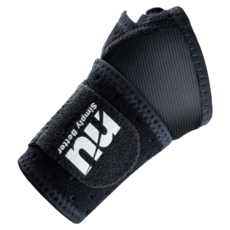 恩悠數位 NU冰紗護腕帶 遠紅外線 X 負離子 雙重守護 手腕健康再升級 - 吟美健康, 黑色, 1個