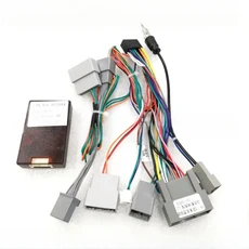 자동차 16 핀 배선 하네스 어댑터 Canbus 박스 디코더 Honda Spirior 2009-2013 GPS 2 Din Stereo 용 안드, 01 Canbus With Cable