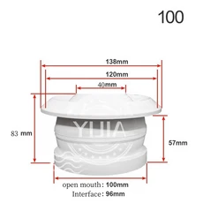원형 제트 노즐 에어 중앙 환기 장치용 조정 가능한 신선한 배출 밸브