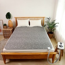 한일의료기 온수매트 숙면매트 슬림형 침대형 FOSEM-PO321 싱글 더블, 더블(1450x2000x18mm)