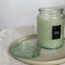 VOLUSPA 香氛蠟燭 Japonica 玻璃系列 (法國杜松薰衣草/蘋果花/檀香香草/荔枝), 1個, 9. 白絲柏(全玻璃罐)/蓋子破損,510克 (18oz)
