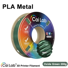 CaiLab PLA 금속 질감 3D 프린터 필라멘트 고강도 재료 (Bambu 1.75mm 직경 200g/스풀, 06 Green