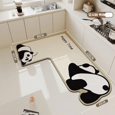 L 자형 주방 매트 속건 바닥 코너 흡수, F. 맞춤 제작 가능 문의