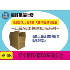 五層加厚牛皮紙箱 #5P-103 堅固耐用、環保可回收, 1個, 1個, Brown