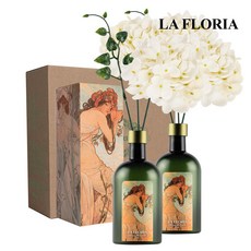 라플로리아 꽃 디퓨저, 2개, 500ml, S3제주동백향/C3수국(중)L12/화이트