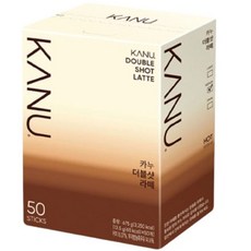 카누 더블샷 라떼 커피 50T 스틱커피 음료, 13.5g, 50개입, 1개