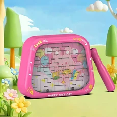 쿠쿠스토어 1개의 자석 펜 인지 조기 교육 색상 분류 미로 움직이는 구슬 장난감 3-세 어린이, [03] Ftuzi