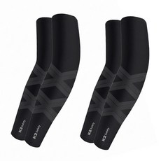 K2 safety 2x핏 쿨토시 자외선차단 팔토시 여름토시, 블랙2p+블랙2p, 1세트