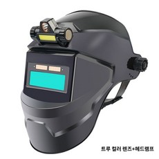Nordlux 헤드밴드형 방진 자동 용접면 용접마스크 자동 암흑 필터 헤드램프 GSA-Str, 1개, 트루 컬러 렌즈+헤드램프