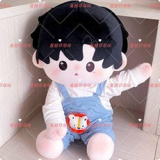 曼越草莓味 40cm棉花娃 填充玩偶, 1個, 星星顧,40cm坐體裸娃
