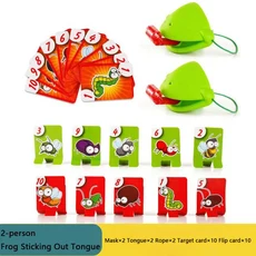 재미있는 개구리 혀 게임 부모-자녀 상호작용 데스크탑 입 불기 장난감 멀티플레이어 파티