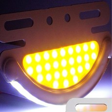 24V 피스고정 사이드램프 트럭차폭등 LED 안개등, 화이트-옐로우