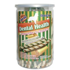 拿鐵貓花花 boneplus 綜合雙色潔牙軟笛酥 500g 罐裝 貓零食 潔牙骨, 罐裝/M (500g), 1個