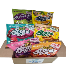 몽글몽글마켓 오리온 알멩이 젤리 번들 6묶음(골든키위 리찌 코코망고 자두알맹이 포도알맹이 마이구미), 1박스, 1.339kg