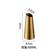 레스토랑 물 주전자 .0L 오마카세 스테인레스 스테인리스, AL. 작은 금도금 경사형 와인 디스펜서 600ml