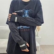 쿠빗 편안한 헐렁한 빅사이즈 여름 쿨토시 남여공용, 3개, 다크 블랙