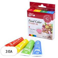 브레드가든 아이싱칼라, 56g, 3개