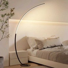 북유럽 장스탠드 led 거실 조명 엔틱 무드등 침실, 120cm/대형/무단계/리모컨/검정