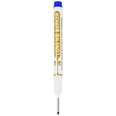 長頭記號筆 深孔筆 施工用油性筆 木工筆, 03.藍色, 1個裝