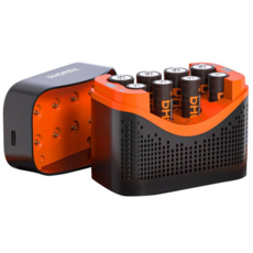 PHOMAX 스마트 리튬배터리 충전기 1.5V 8P 고용량 지능형 충전함 AAA 1110mWh AA 4200mWh 혼합구성 배터리 포함 LED 디스플레이 탑재 충전상태 실시간 확인, 1개