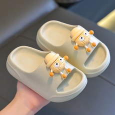 DFMEI 兒童拖鞋厚底浴室居家用防滑不臭腳男女卡通小童中中踩屎感