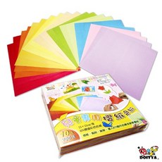 【台灣現貨】美勞工藝紙張 單面彩色腊光摺紙 雙面彩色腊光摺紙 雙面雙色摺紙 消光色紙 一包10色200張, 1個, (雙面同一色)兒童專用摺紙色紙