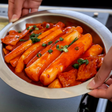 진짜 부산식 가래떡 떡볶이 통가래떡볶이 냉동 가래떡볶이 찐한 고추장 떡뽁이, 620g, 1개