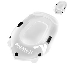 아동 클리어 투명 에어 보트 양쪽 손잡이 물놀이 바다 계곡 펜션 수영 보트튜브, 1개, 상세페이지 참조