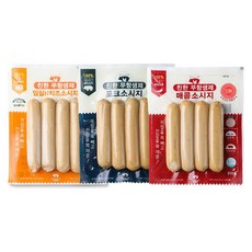 친한 소시지 3가지 맛200g 무항생제 소세지 고소한맛/매콤한맛/치즈맛, 1) 무항생제 포크 소시지 200g, 1개, 200g