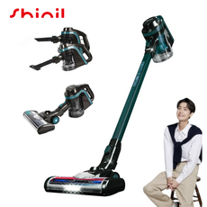 신일 무선청소기, 블랙 + 다크그린, SVC-PB732DG