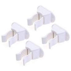 다용도 청소도구 걸이, 화이트, 4개