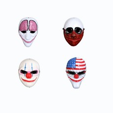가면 할로윈가면4종 무서운가면 파티가면 공포가면 졸업가면, 범죄삐에로 4종