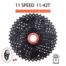 ZTTO MTB 자전거 11 속도 카세트 11 36/40/42/46/50/52T 11V 산악 자전거 스프로킷 K7 체인 자전거 Freewhe, 04 11s 42T black