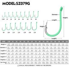 눈이 가시 잉어 후크 고강 낚시 발광 방지 오프셋 포인트 플라이 개로트, 1개, K. size 10