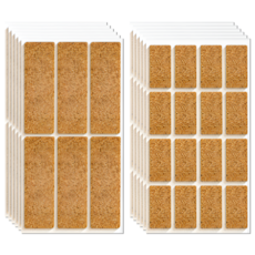 펴나나다 2종 코르크 패턴 라벨 스티커, 1세트