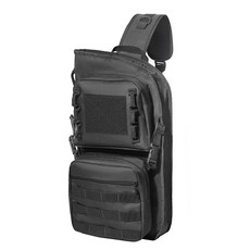 확장형 양궁 경량 백 퀴버 몰리 화살 가방 (포켓 포함 슈팅 및 사냥용), Black