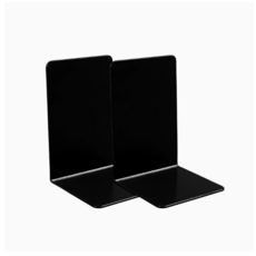 제너럴리빙 북앤드 철제 책꽂이 2p, 블랙